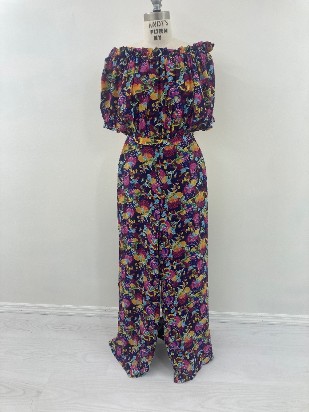 Saloni Floral Jumpsuit Size M